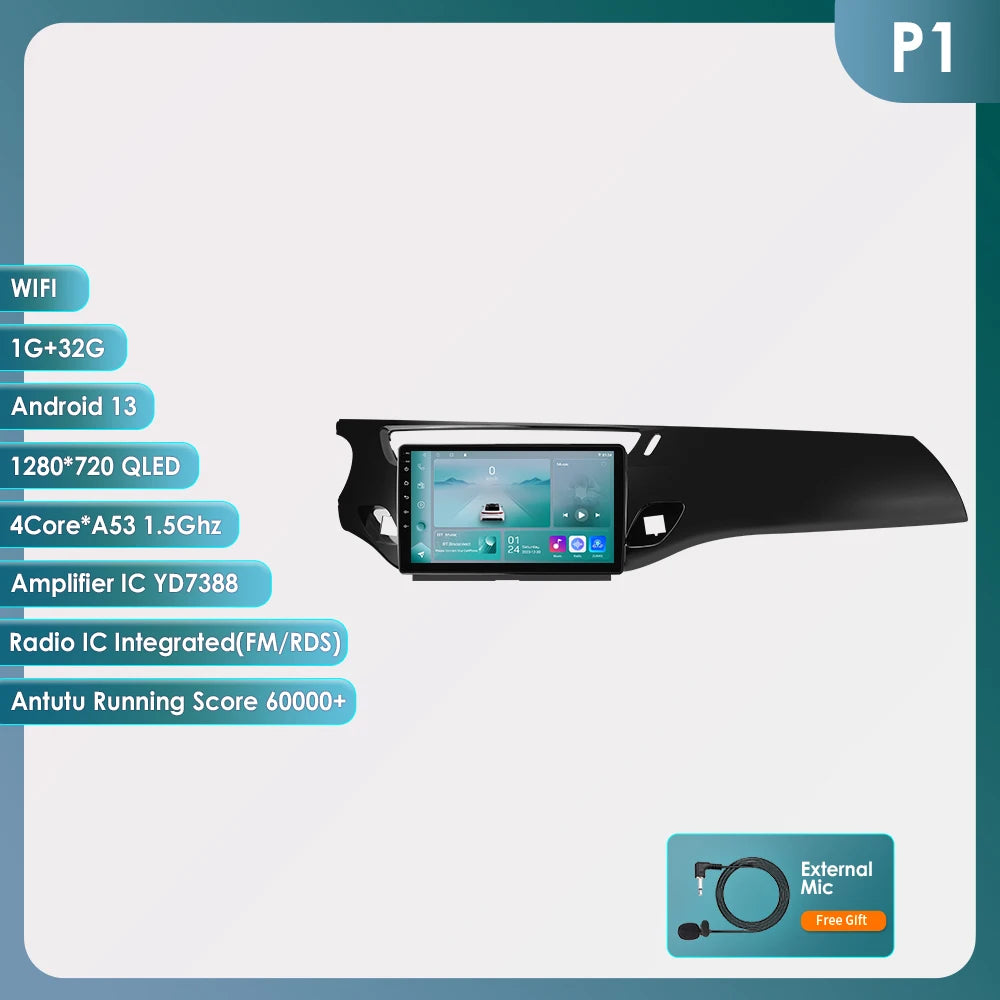 Hizpo 2 Din autoradio pour citroën C3 DS3 2010-2016 lecteur multimédia Audio CarPlay Android Auto GPS BT WIFI FM RDS Autoradio AI MyCarPlay