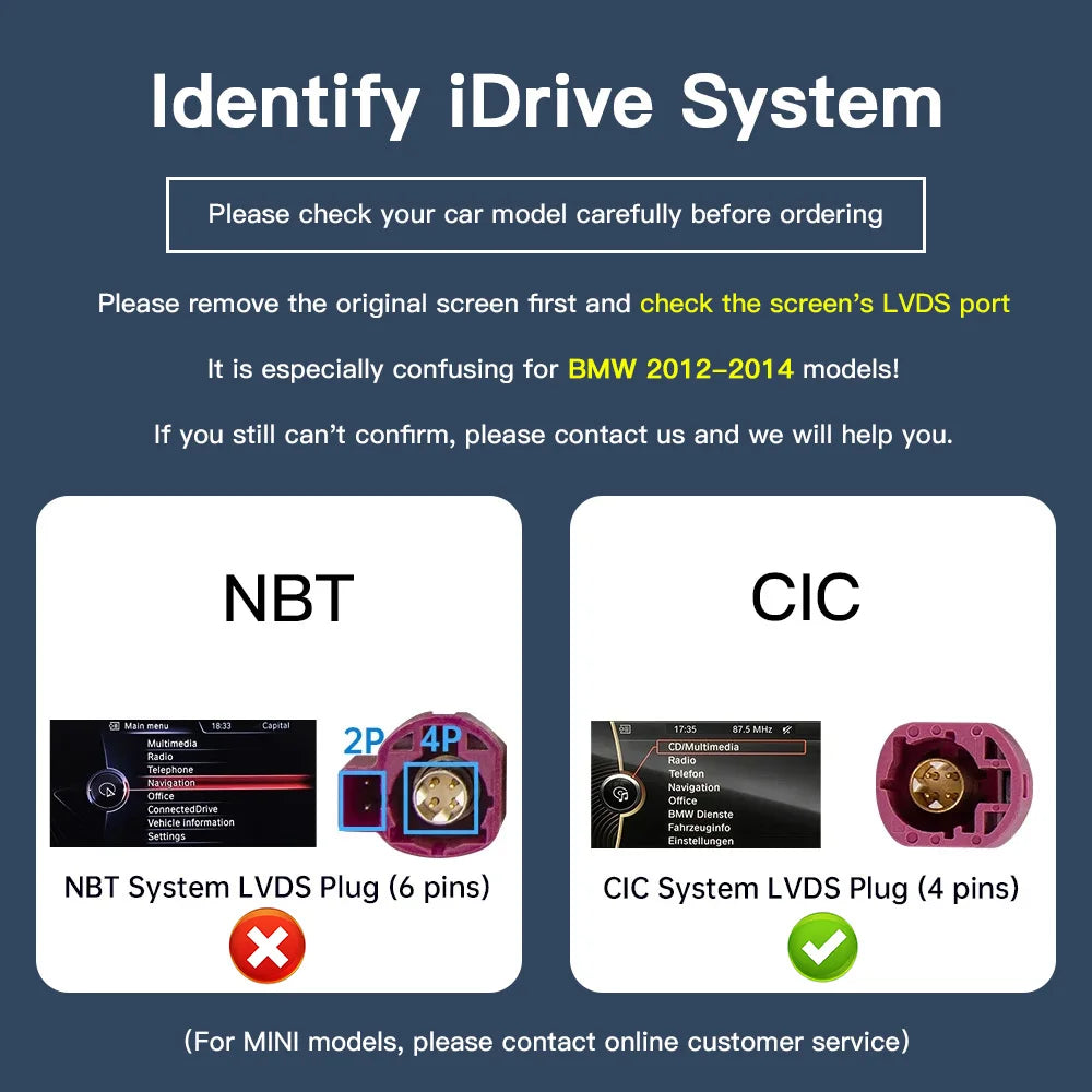 Wireless CarPlay for BMW NBT System 1 2 3 4 5 6 7 Series X1 X3 X4 X5 X6 MINI F56 F15 F16 F25 F26 F48 F01 F10 F22 F20 F30 F32 ,Prend en charge les caméras OEM et après-vente, Airplay et la mise en miroir MyCarPlay