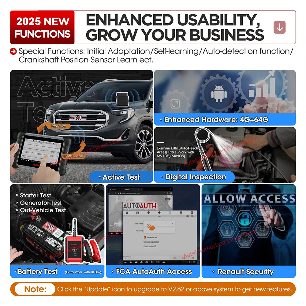 Autel MaxiCOM MK808BT PRO OBD2 Scanner outil de Diagnostic de voiture Bluetooth Scanner automobile lecteur de Code OBD2 PK MK808KBT MK808S MyCarPlay