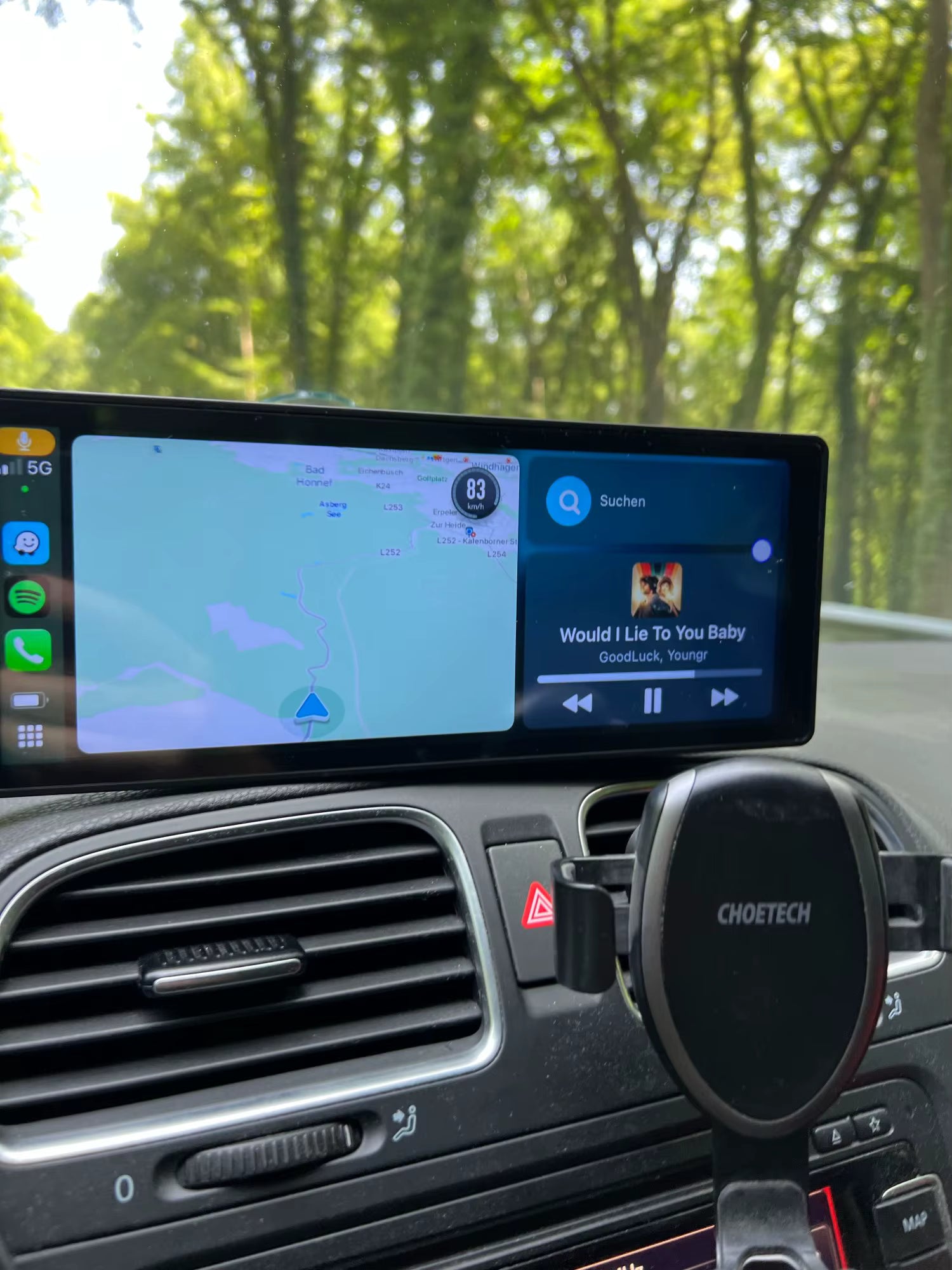 BQCC 10.26 Inch Portable Wireless Carplay Screen HD Rear Reversing Camera Car Radio DVR MP5 Multimedia Video Player Android Auto MyCarPlay