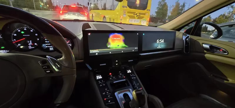 Carplay - Kit complet double écran - Porsche Cayenne 2011 à 2017 MyCarPlay