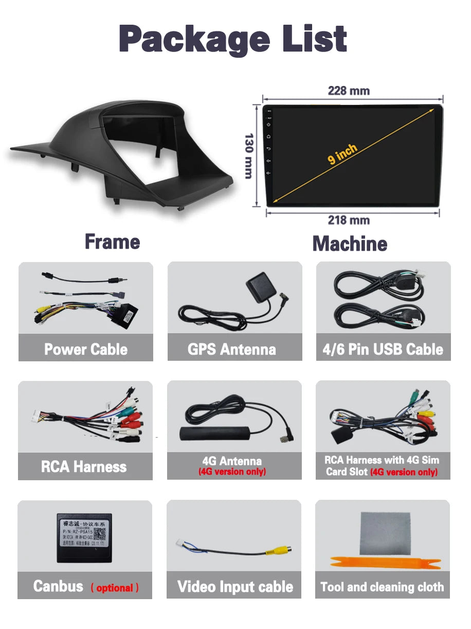 Android 14 pour Ford Fiesta 2009 - 2017 autoradio multimédia lecteur vidéo Navigation GPS sans fil Carplay WIFI 4G NO 2din dsp bt MyCarPlay