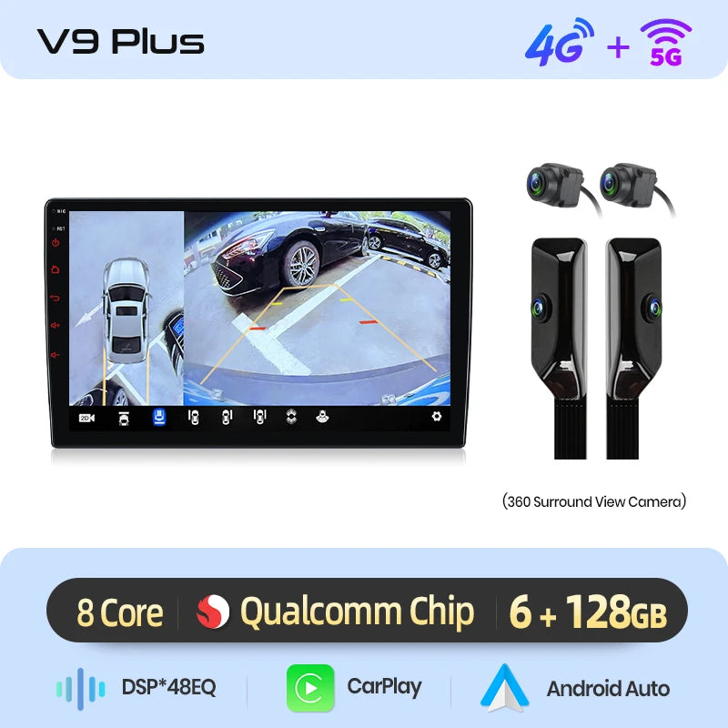 Junsun Qualcomm 8 cœurs 360 °   Caméra panoramique CarPlay Android Auto autoradio pour Renault Megane 3 Fluence Samsung SM3 2008-2014 MyCarPlay