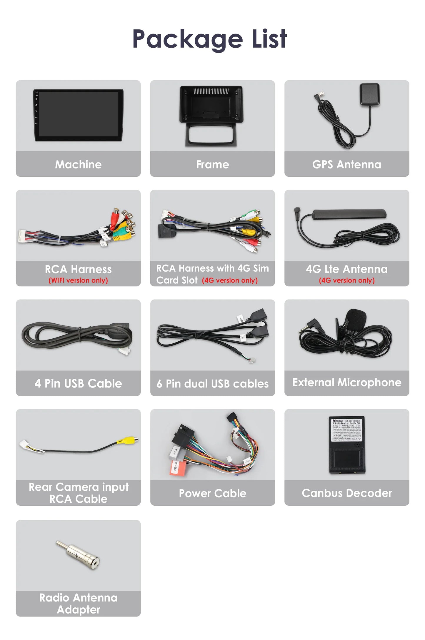 Hizpo-Autoradio Android, Navigation GPS, CarPlay, Stéréo, Unité principale, RDS, 4G, Limitation de l'autoradio, 2 Din, Renault Clio 2, 2000 - 2012 MyCarPlay