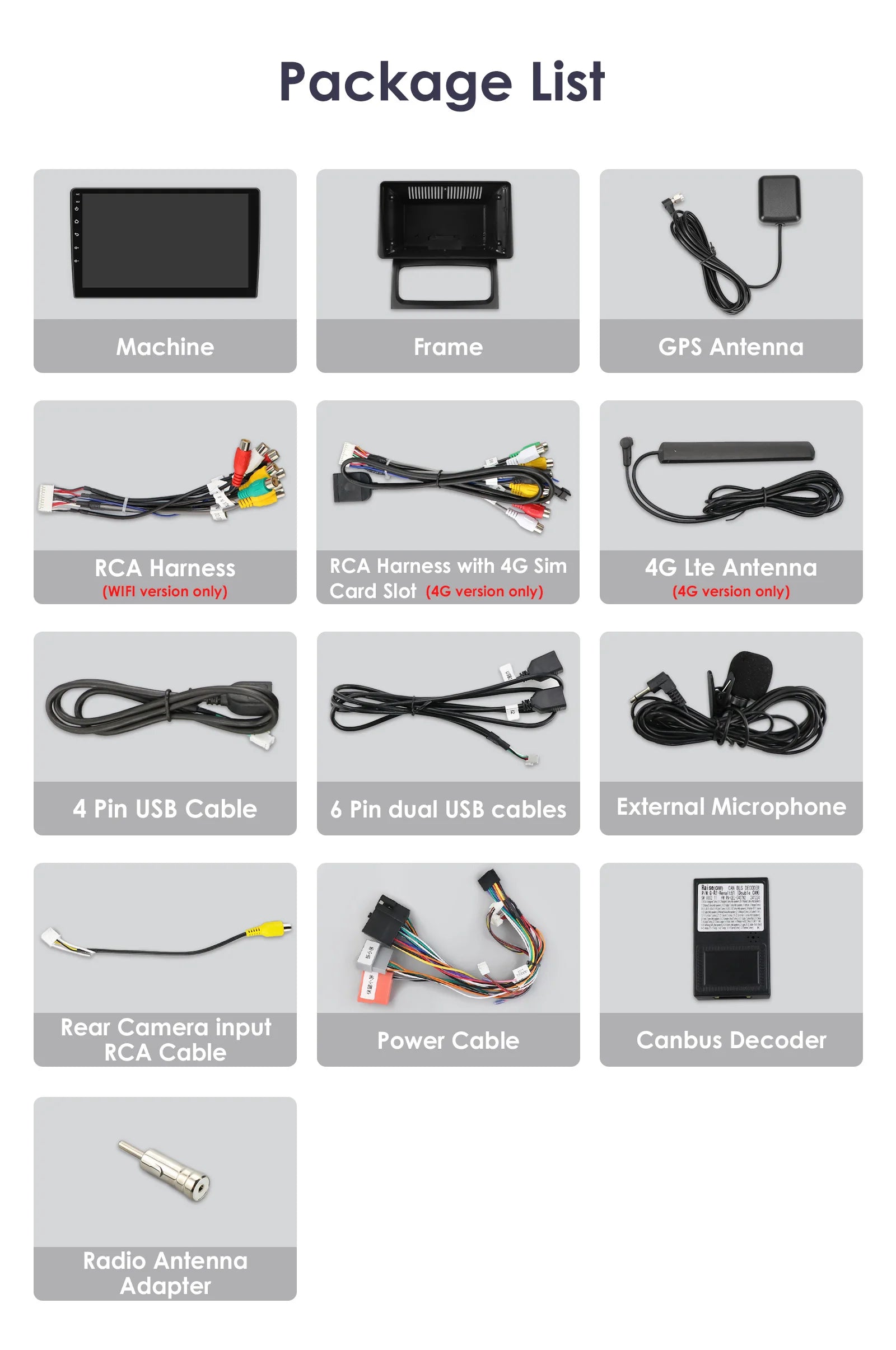 Hizpo-Autoradio Android, Navigation GPS, CarPlay, Stéréo, Unité principale, RDS, 4G, Limitation de l'autoradio, 2 Din, Renault Clio 2, 2000 - 2012 MyCarPlay