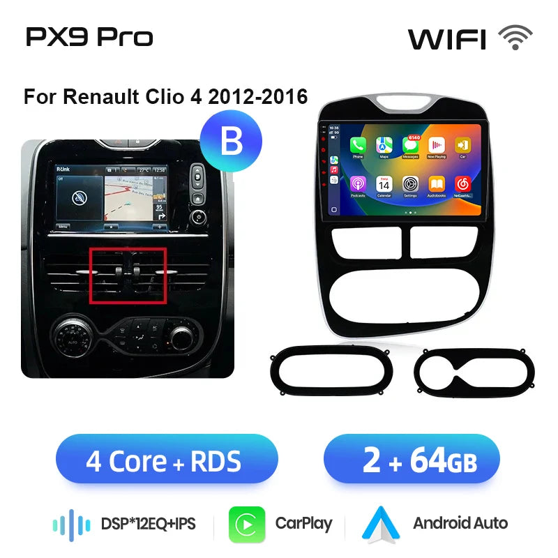 Carplay Renault Clio 4 - 2012 à 2019 MyCarPlay