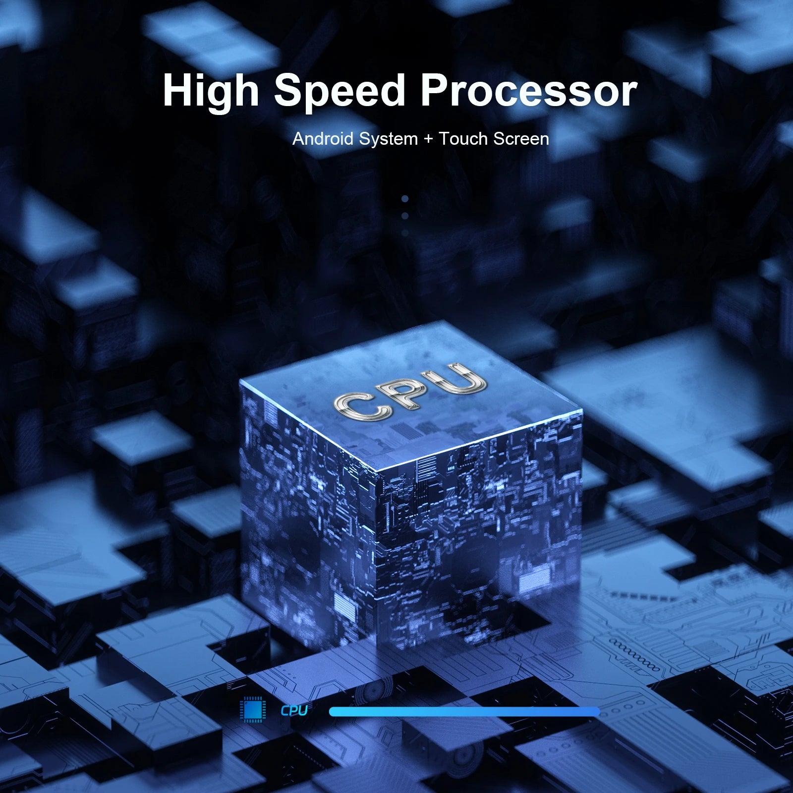 Hikity-Autoradio Android 2Din avec Écran Tactile de 7 Pouces, Navigation GPS, Récepteur FM RDS, Bluetooth, pour Voiture KIT 207 (2008-2014) MyCarPlay