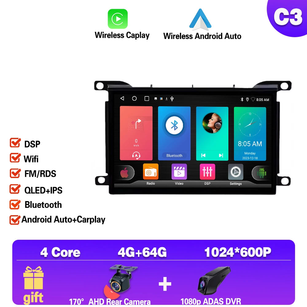 7 ''Android 14 autoradio pour citroën DS 5 DS5 508 2011 2014 2015 - 2018 multimédia autoradio lecteur écran unité principale Carplay 4G MyCarPlay