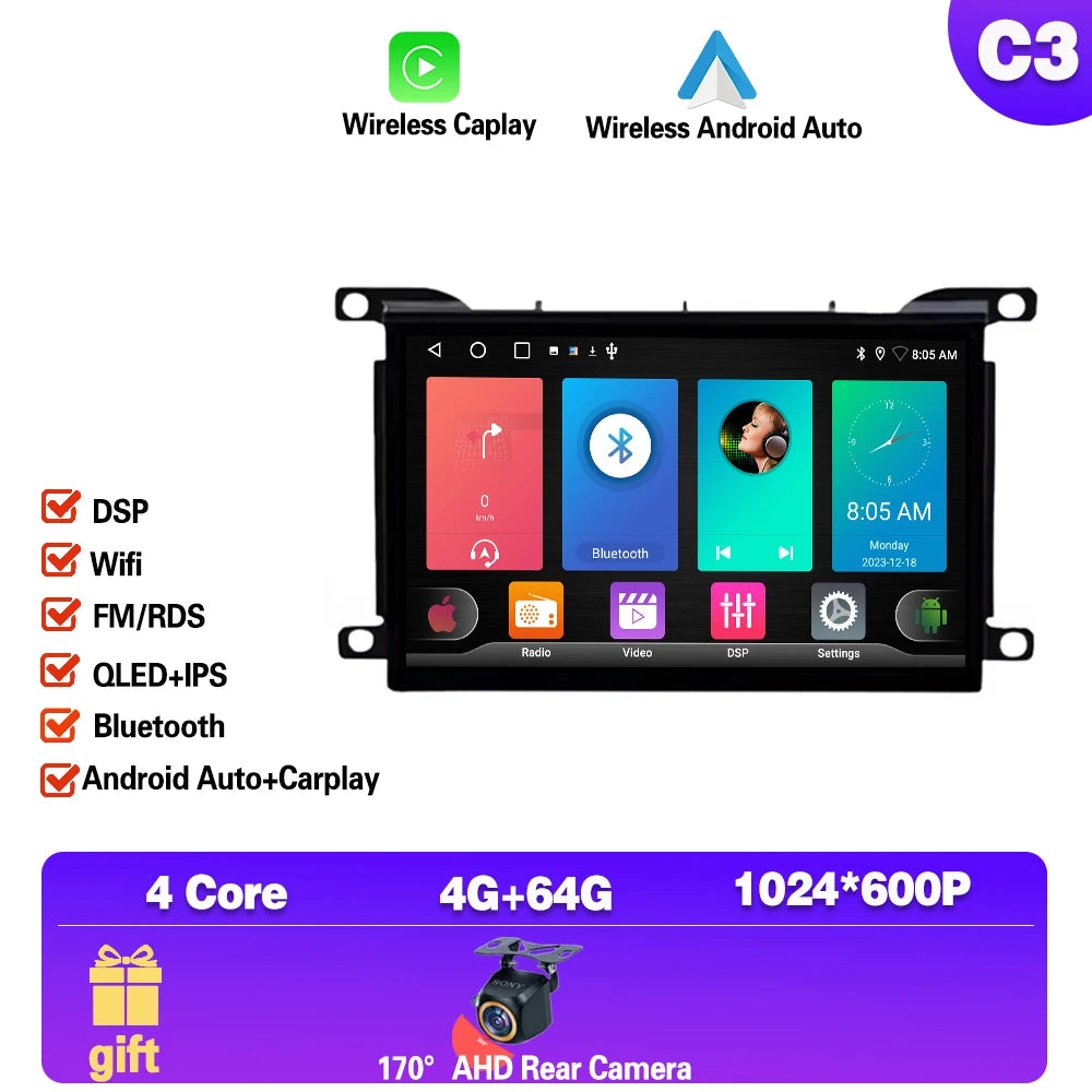 7 ''Android 14 autoradio pour citroën DS 5 DS5 508 2011 2014 2015 - 2018 multimédia autoradio lecteur écran unité principale Carplay 4G MyCarPlay