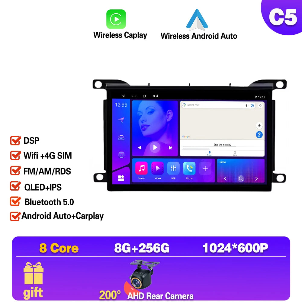 7 ''Android 14 autoradio pour citroën DS 5 DS5 508 2011 2014 2015 - 2018 multimédia autoradio lecteur écran unité principale Carplay 4G MyCarPlay