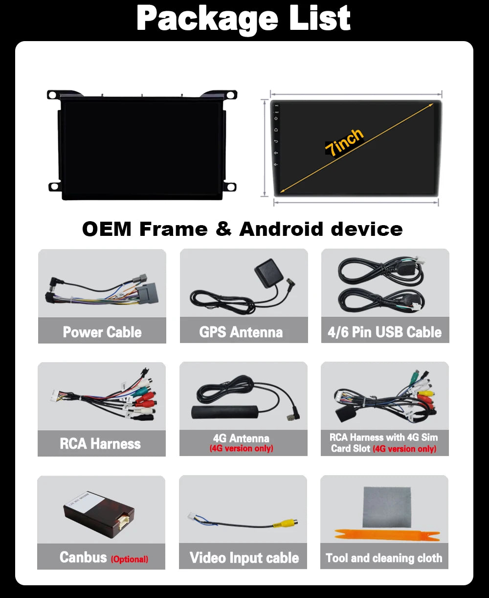 7 ''Android 14 autoradio pour citroën DS 5 DS5 508 2011 2014 2015 - 2018 multimédia autoradio lecteur écran unité principale Carplay 4G MyCarPlay