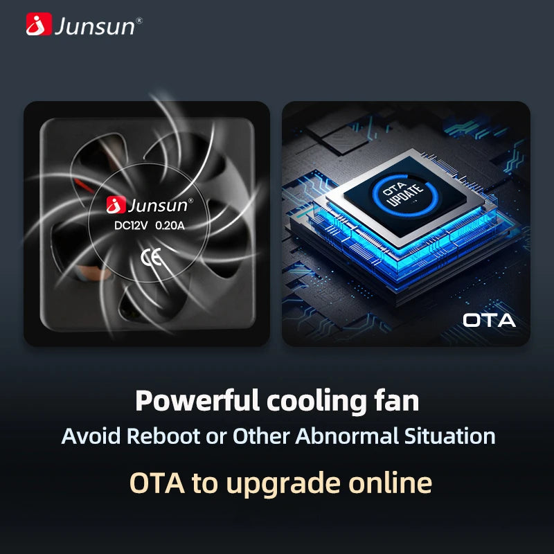 Junsun-Autoradio sans fil Android 14, CarPlay pour Apple Auto, Stéréo pour KIT 107, Toyota Aygo, Cristaux en GPS, Limitation de l'écran tactile MyCarPlay