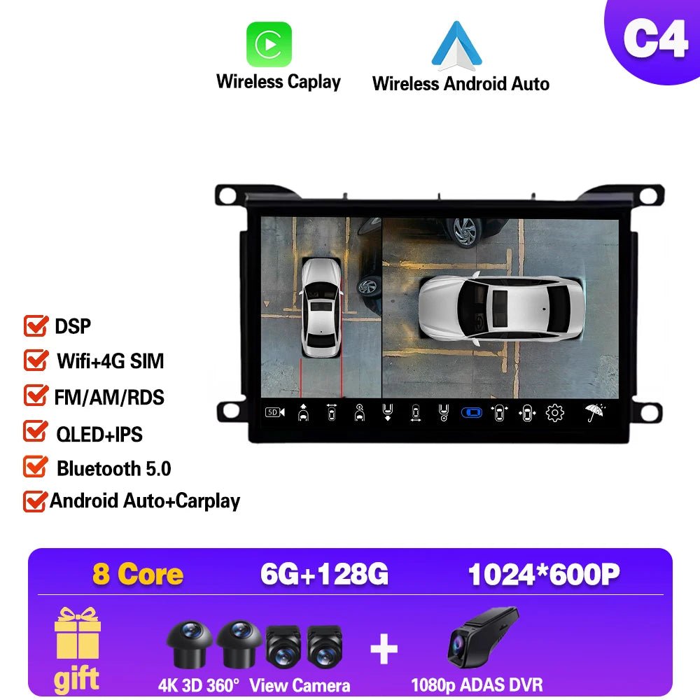 7 ''Android 14 autoradio pour citroën DS 5 DS5 508 2011 2014 2015 - 2018 multimédia autoradio lecteur écran unité principale Carplay 4G MyCarPlay