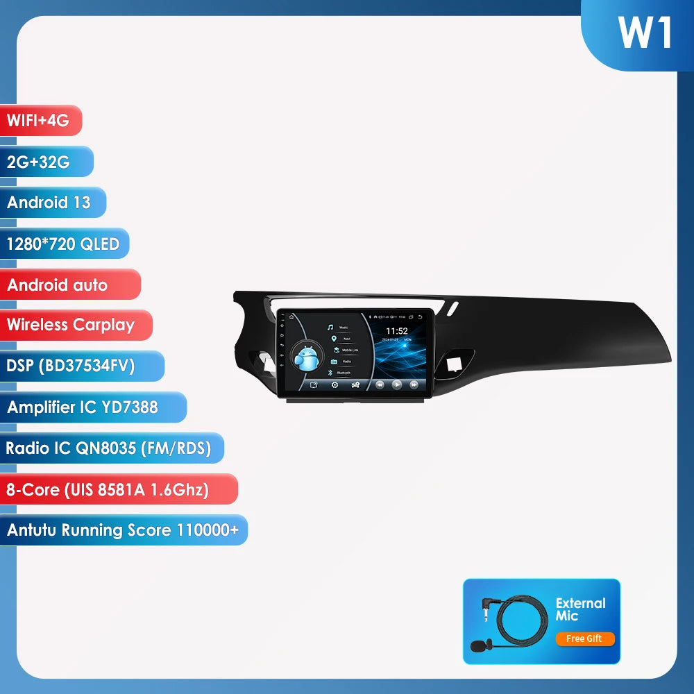 Hizpo 2 Din autoradio pour citroën C3 DS3 2010-2016 lecteur multimédia Audio CarPlay Android Auto GPS BT WIFI FM RDS Autoradio AI MyCarPlay