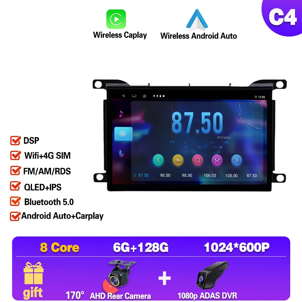 7 ''Android 14 autoradio pour citroën DS 5 DS5 508 2011 2014 2015 - 2018 multimédia autoradio lecteur écran unité principale Carplay 4G MyCarPlay